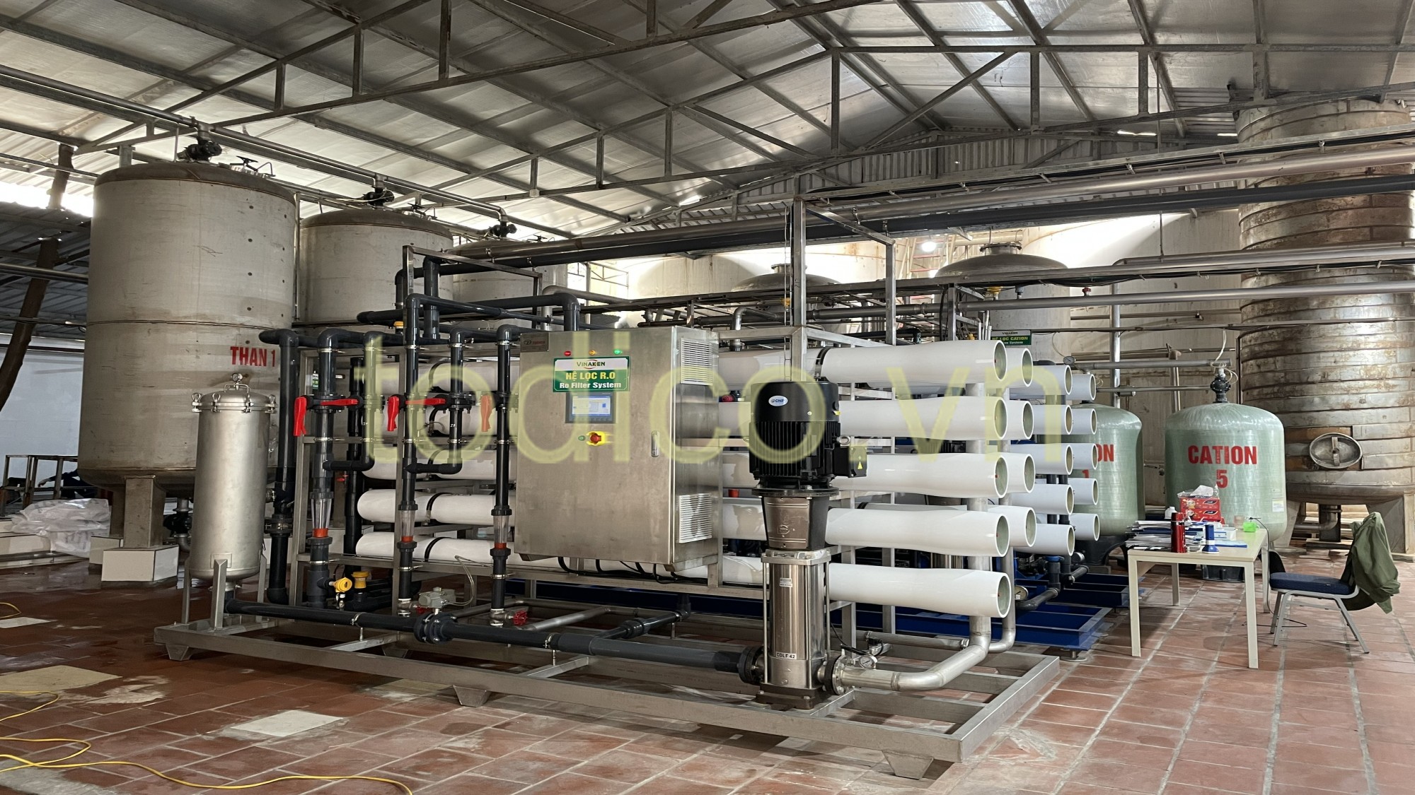 Hệ Thống RO xử lý nước nấu bia - Nhà máy bia Vinaken (Giai đoạn 2)