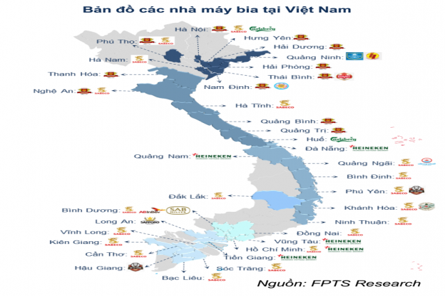 CÁC NHÀ SẢN XUẤT BIA TẠI VIỆT NAM