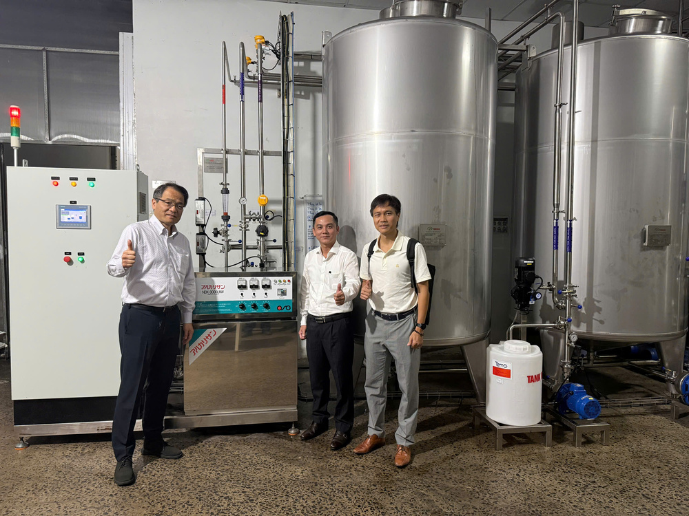 Hệ thống điện giải nước ion kiềm công nghiệp  Nước Đá Hông Phúc